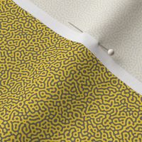 tiny squiggle Turing texture #7 - yellow and grey
