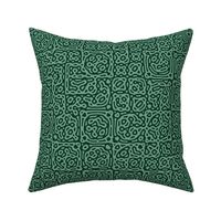 checkered mudcloth Turing pattern 4 - succulent green