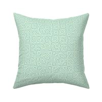 checkered mudcloth Turing pattern 4 - pale mint