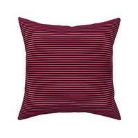 Small Raspberry Sorbet Bengal Stripe Pattern Horizontal in Black