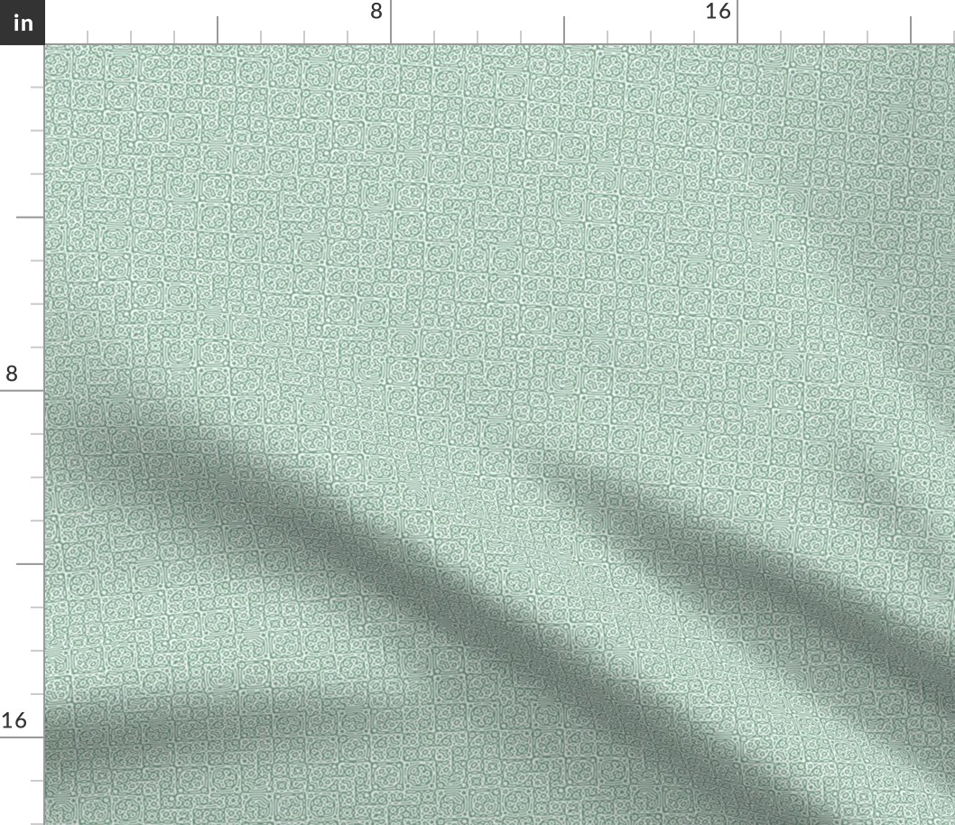 tiny checkered mudcloth texture 4 - light green and white