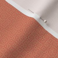 tiny checkered mudcloth texture 4 - coral and terracotta