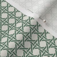 Caning - Green on Cream, small scale