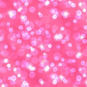 Sparkly Bokeh Pattern - Raspberry Sorbet Color