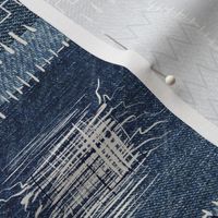 Denim crazy quilting