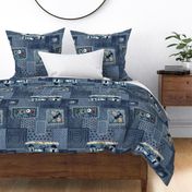 Denim crazy quilting