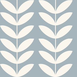 LARGE vines wallpaper - interiors wallpaper, farmhouse blue