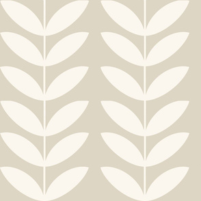 LARGE vines wallpaper - interiors wallpaper, taupe