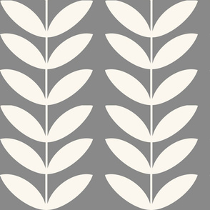 LARGE vines wallpaper - interiors wallpaper, grey