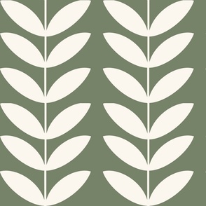LARGE vines wallpaper - interiors wallpaper, - green