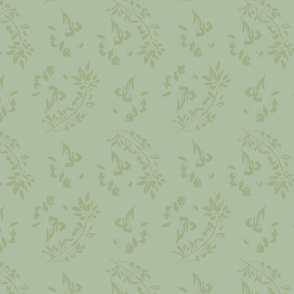 classic fauna green tonal cottage style farmhouse garden  TerriConradDesigns