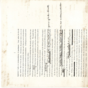 173-20 Final Draft of Lincoln's First Inaugural Address