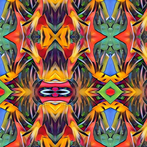 Heliconia faces