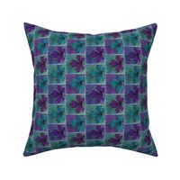 Dyepaint_leaf_BORDER_fabric_red-violet_teal_minagreen