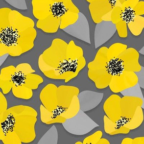 Yellow and Gray Flowers