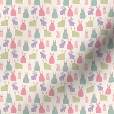 Mini Easter Bunnies - Pastel Hoppy Spring collection