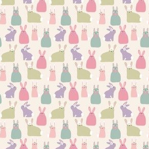 Mini Easter Bunnies - Pastel Hoppy Spring collection