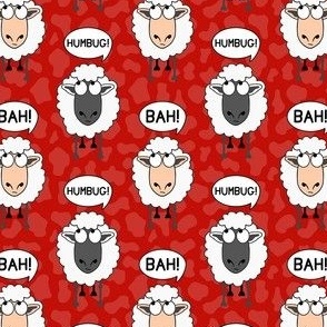 Smaller Scale Bah Humbug! Funny Sheep Red
