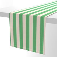 Vintage Stripe Cream & Green