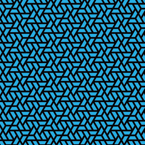 Geometric Pattern: Aperture: Blue/Black