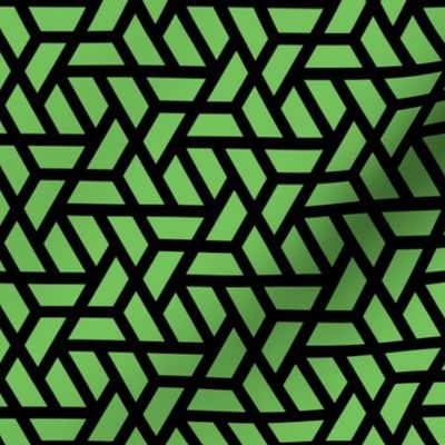 Geometric Pattern: Aperture: Green/Black