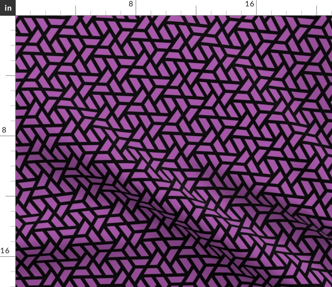 Geometric Pattern: Aperture: Purple/Black