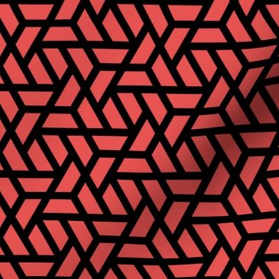 Geometric Pattern: Aperture: Red/Black