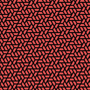 Geometric Pattern: Aperture: Red/Black