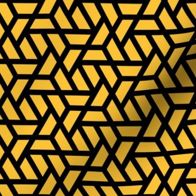 Geometric Pattern: Aperture: Yellow/Black