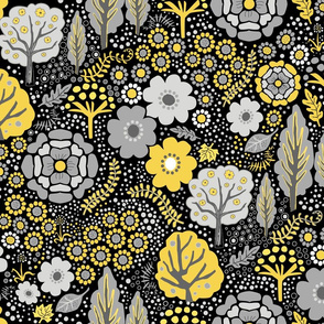 Yellow and Gray Garden