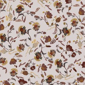 Brown Floral small
