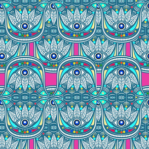 Ethnic evil eye protection,pattern 