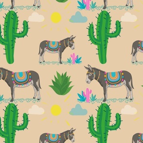 Donkey.Cactus,cacti,succulent,plants,tropical,exotic pattern 