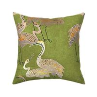 Deco Cranes -Spring Green - Large Scale