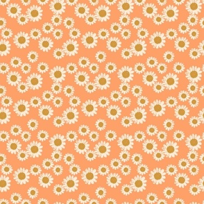 SMALL vanilla daisy tangerine sfx1242 