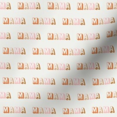 Mama fabric - text, typography, boho neutral design