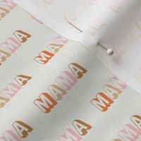 Mama fabric - text, typography, boho neutral design