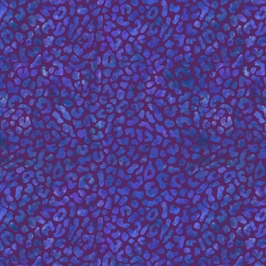 Blue and purple leopard spots