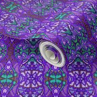 Psychedelic Purple Retro Gypsy Stripe