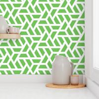 Geometric Pattern: Aperture: Green/White