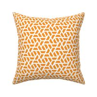 Geometric Pattern: Aperture: Orange/White