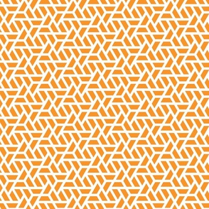 Geometric Pattern: Aperture: Orange/White