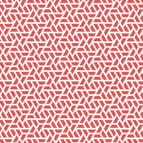 Geometric Pattern: Aperture: Red/White