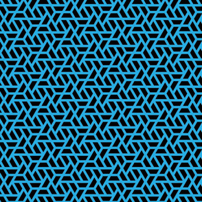 Geometric Pattern: Aperture: Black/Blue