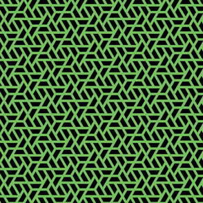 Geometric Pattern: Aperture: Black/Green