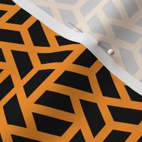 Geometric Pattern: Aperture: Black/Orange