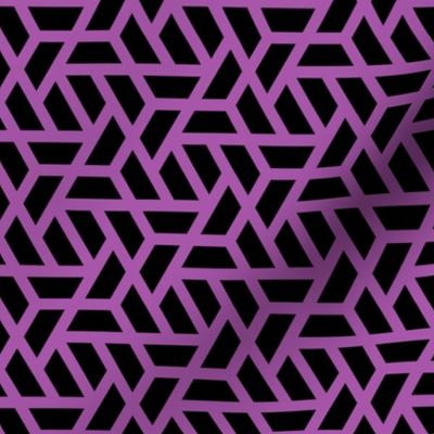 Geometric Pattern: Aperture: Black/Purple