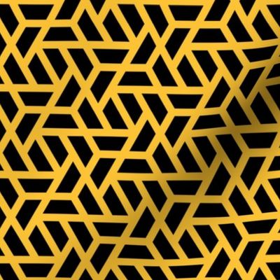 Geometric Pattern: Aperture: Black/Yellow