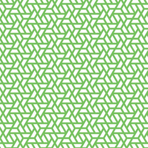 Geometric Pattern: Aperture: White/Green