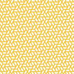 Geometric Pattern: Aperture: White/Yellow